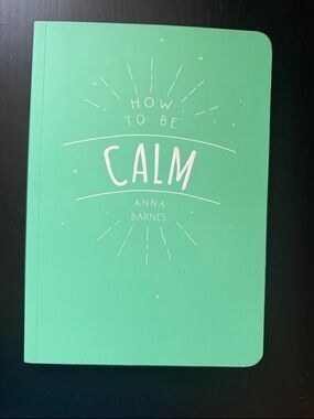 How To Be Calm Notebook - Mint Green Cover